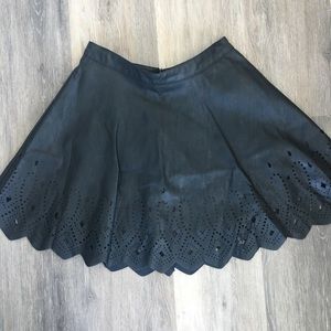 Leather skirt